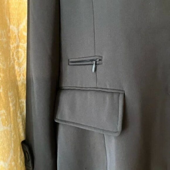 Y2K Halston Suit 10 Long Blazer Wide Leg Pants Minimalist Capsule Luxury - Picture 6 of 13